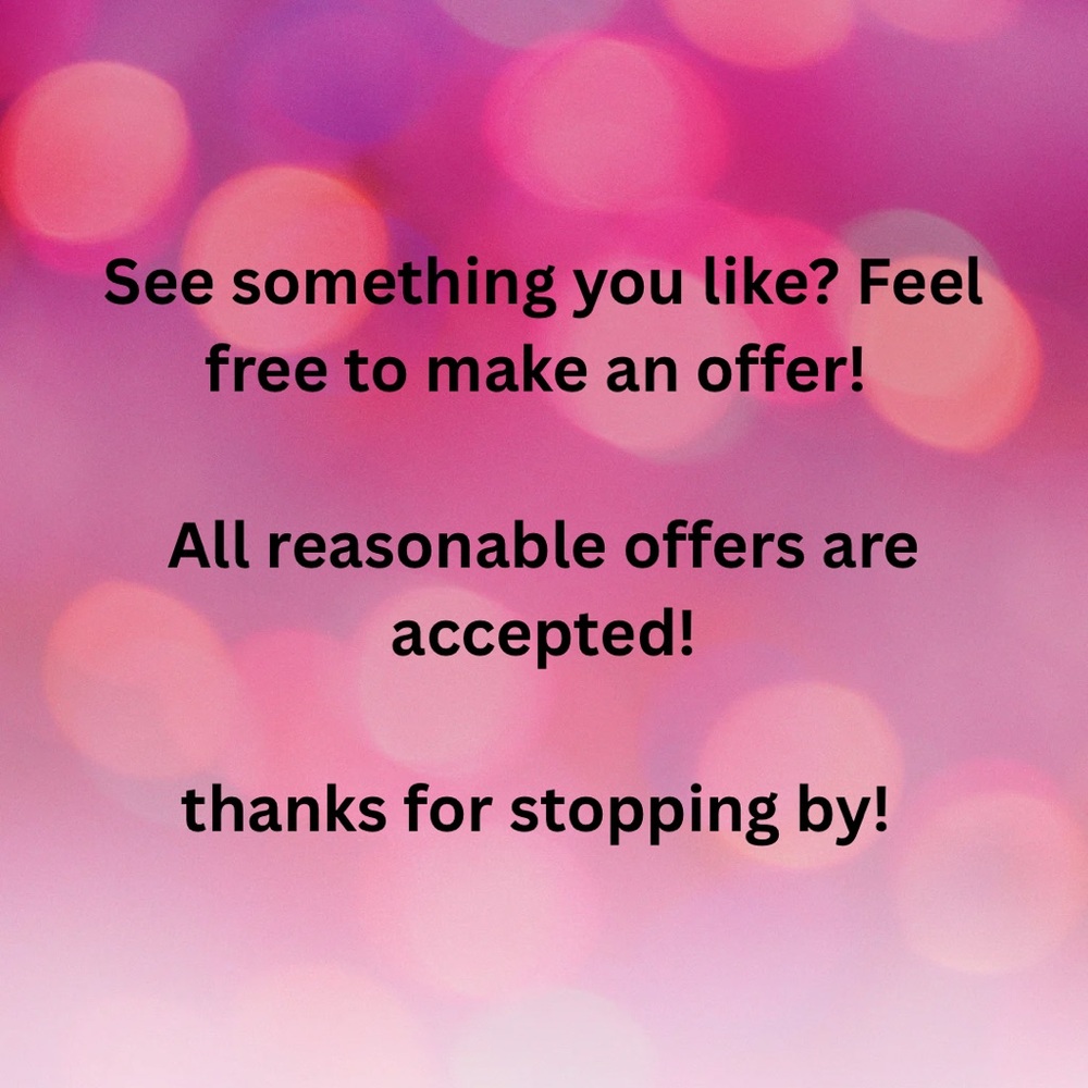 Feel free to make offers!